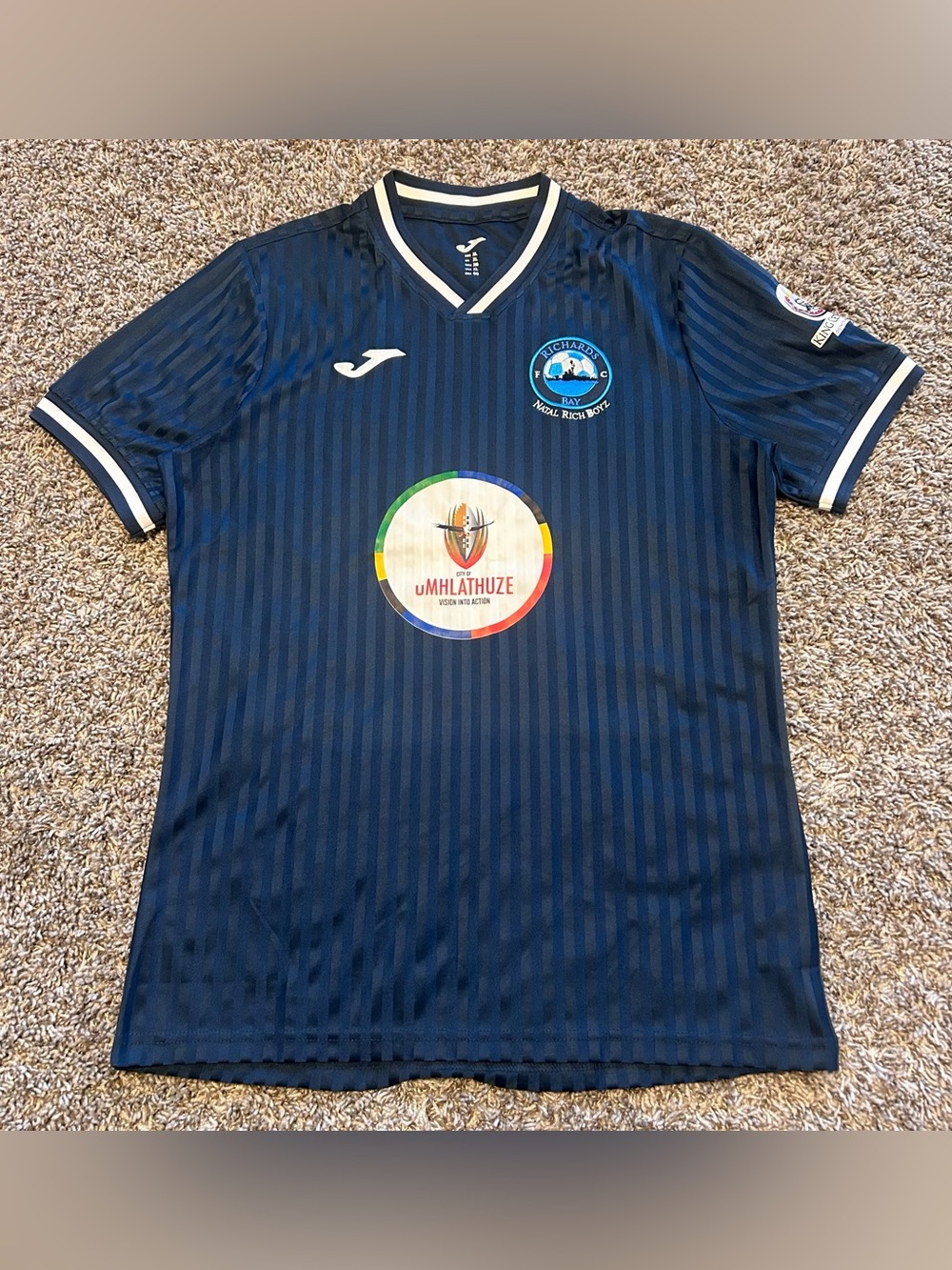 JOMA RICHARDS BAY FC SOCCER JERSEY SHIRT XL SLIM FIT MEASURES M/L SOUTH AFRICA